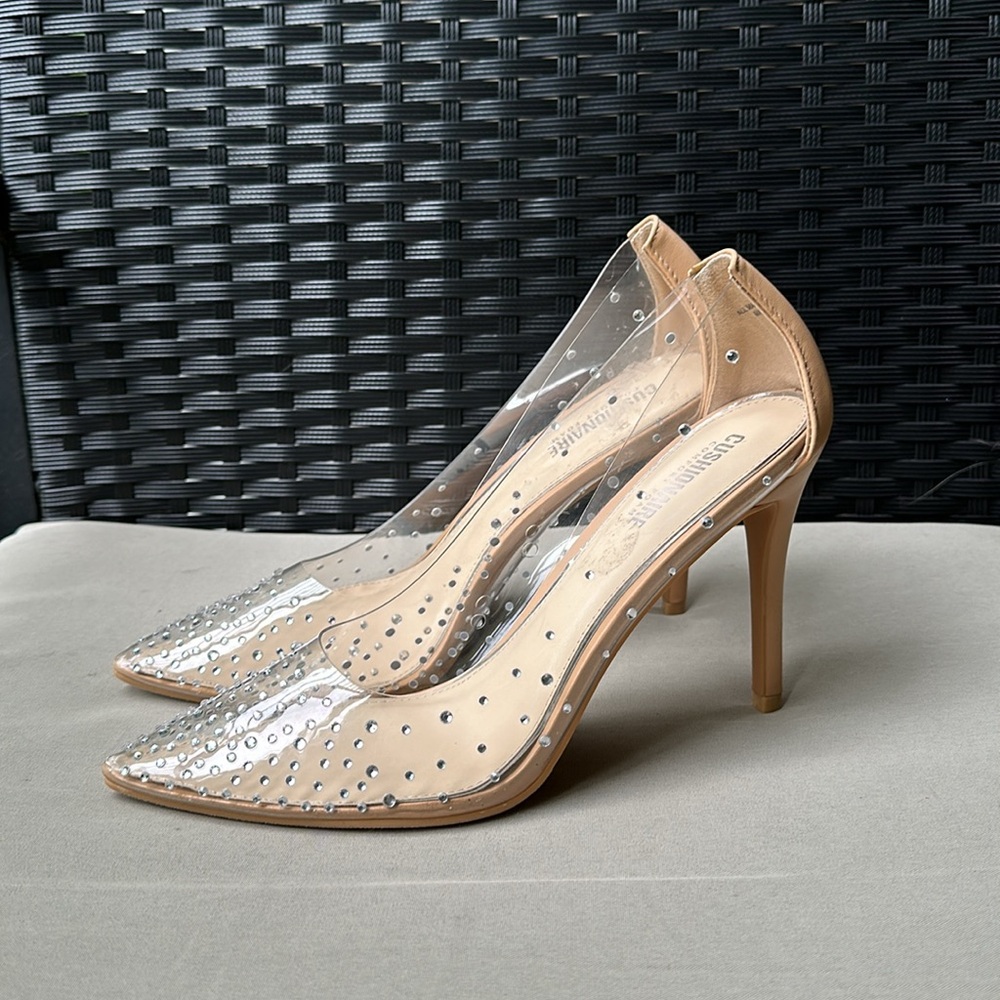Transparent Crystal heels